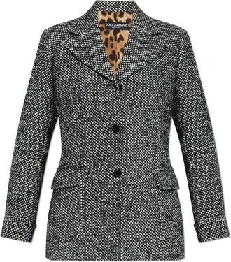 Dolce & Gabbana Single-breasted blazer - Dames - Blazers - Grijs - S - Wol - Jassen