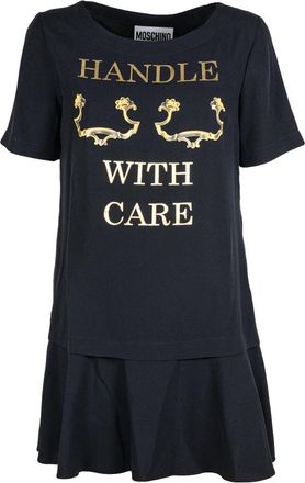 Moschino Short Kleedjes - Dames - Korte kleedjes - Zwart - S - Tweed - Kleedjes