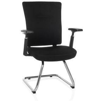 hjh OFFICE Viga voladiza tela negro