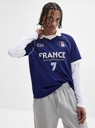 Djab Mens Multi-logo soccer jersey