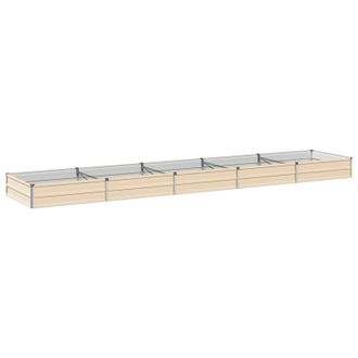 vidaXL Cama De Jard&iacute;n Elevada Marfil 400 X 80 X 24 Cm Vidaxl