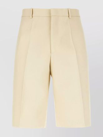Jil Sander wool bermuda shorts belt loops