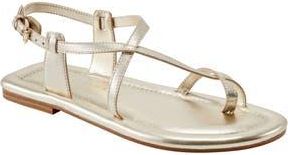 Marc Fisher Gerty Ankle Strap Sandal in Metallic Gold at Nordstrom Rack, Size 6.5