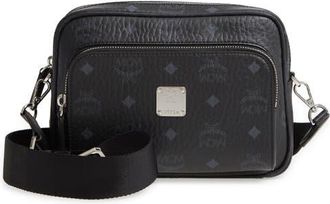 MCM Aren Crossbody in Visetos in Black at Nordstrom