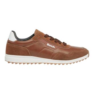 Bench Heren Brooke su&egrave;de platte sportschoenen (Tan)