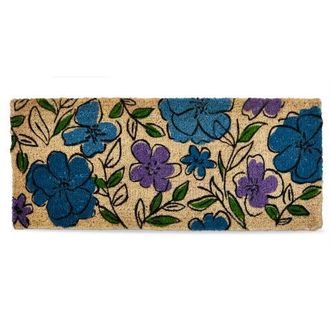 Tag Sketched Flowers Estate Coir Mat Multi Coir Everyday in Blue at Nordstrom, Size Medium