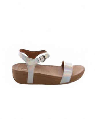 FitFlop Womens Laura Iridescent Scale Back-Strap Sandal In Urban White