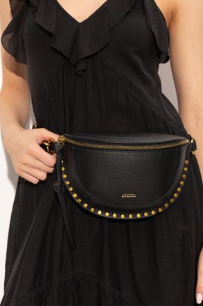 Isabel Marant Leather Waist Bag Skano, Womens, Black