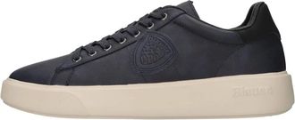 Blauer Buck 01-Nub Sneakers - Heren - Sneakers - Blauw - 46 EU - Leer - Schoenen