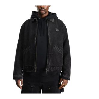Patta Washed Canvas Jacket Black - male - Patta - Light Jackets - Black - M - Jackets