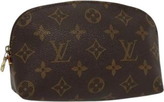 Louis Vuitton Pre-owned Canvas Pouch - Dames - Vintage Clutch - Bruin - ONE Size - Vintage