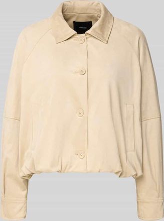 someday Someday Jacke mit Knopfleiste und Eingrifftaschen Modell Nayomi in Beige, Gr&ouml;&szlig;e 38