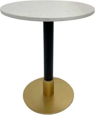 DKD Home Decor Mesa Auxiliar Dkd Home Decor Metal Blanco M&aacute;rmol 50 X 50 X 61 Cm 8424002055486 S3044083 Dkd Home Decor