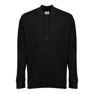 Courr&egrave;ges Polo Shirts, male, Black, Size: XS Oversized Polo