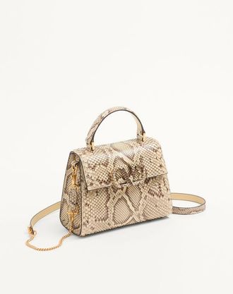 Valentino Garavani Borsa A Mano Piccola Valentino Garavani Vsling In Pitone Donna CREMA/BIANCO UNI