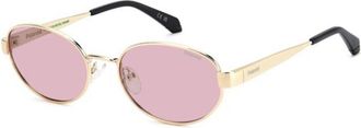 Polaroid PLD 6254/S/X Polarized EYR/0F Womens Sunglasses Gold Size 55