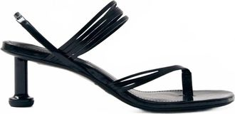 Alohas Womens Salsa Leather Sandal In Black