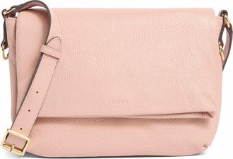 Aimée Preston Medium Leather Crossbody Bag in Rose Quartz at Nordstrom Rack