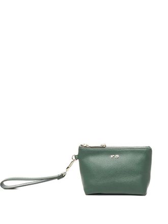 V° 73 logo-lettering clutch bag - women - Polyurethane - One Size - Green