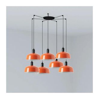 Faro Barcelona Tatawin M L&aacute;mpara Colgante Naranja Rojo 20340-148-7l