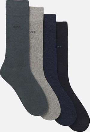 HUGO BOSS Mens BOSS Black 4P RS Giftset Uni CC Socks 963 Misc - Black/Black - Size: 16/14.5/8/15/8.5/15.5/9/13/13.5/14/6.5/7/7.5/11.5/5/12/5.5/12.5/6/3.5/3/10