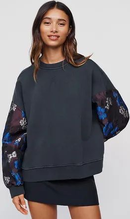 Essentiel Kueer Jacquard Balloon Sleeve Sweatshirt