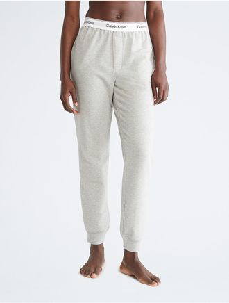 Calvin Klein Womens Icon Cotton Modal Lounge Joggers - Grey - XS
