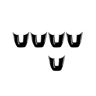 OEM Cinco Adhesivos Decorativos En Color Negro Brillante Con Forma De V Para El Panel Del Volante De Los Modelos Vezel Hr-v Hrv De 2021 Y 2022
