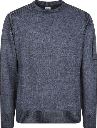 C.P. Company Textured Knit Patch Polyamide-Blend Sweater