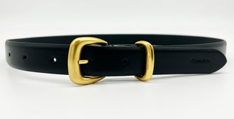 Calvin Klein Lederg&uuml;rtel CALVIN KLEIN G&uuml;rtel, Damen, Gr. 80, schwarz, antique light gold, Rindsleder, unifarben, G&uuml;rtel Lederg&uuml;rtel, Regular fit, gr&ouml;ssenverstellba