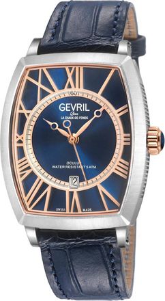 Gevril Group Oculus Automatic Blue Dial Mens Watch 49603