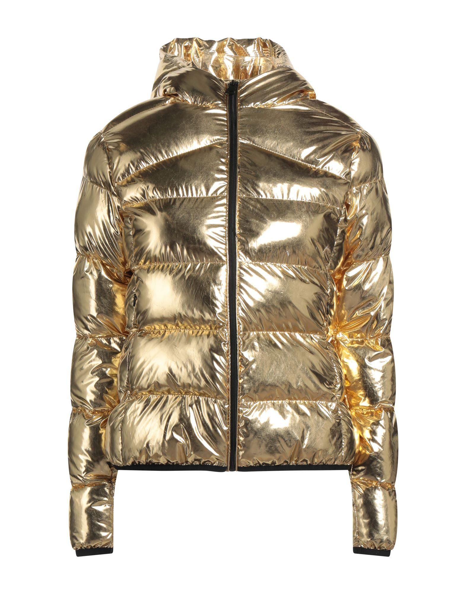 Gold down jacket on sale