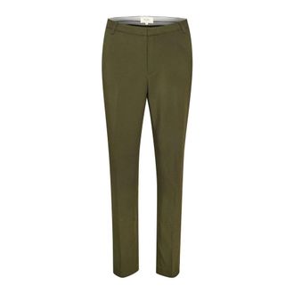 Part Two Forest Night Elegant Trousers - female - Part Two - Slim-fit Trousers - Green - XS - Trousers