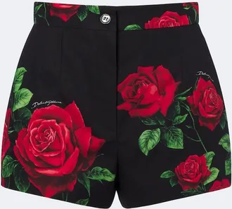 Dolce & Gabbana Floral cotton shorts