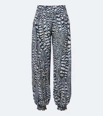 Johanna Ortiz Pantaloni Whispered Motion in seta