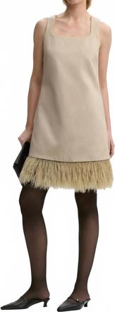 By Malene Birger Elva Mini Dress In Old Beige