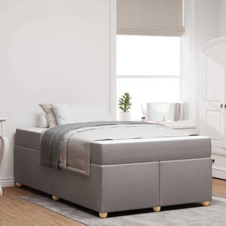 vidaXL Vidaxl - Cama Con Colch&oacute;n Capuchino 160 X 200 Cm Cuero Sint&eacute;tico