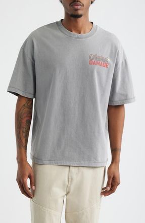 Criminal Damage Vending Graphic T-Shirt in Washed Grey at Nordstrom, Size Xx-Large