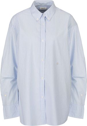 Replay Linnen Overhemd Y/D Streep Katoen Popeline