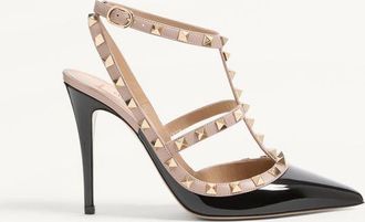 Valentino Garavani Patent Rockstud Caged Pump 100Mm Wo