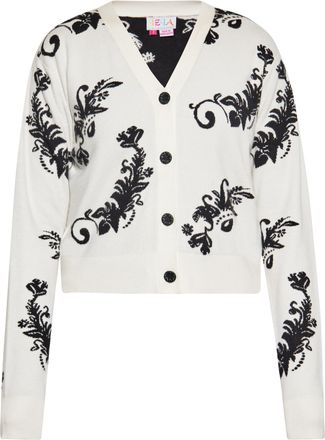 Izia Vest Dames wol wit zwart