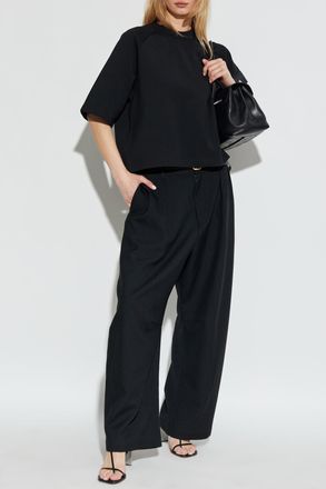 Moose Knuckles T-shirt With Sleeve Pocket, Womens, Black