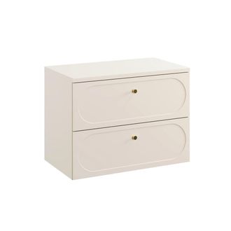Petits Meubles Mueble bajo lavabo encimera estratificado Beige arena