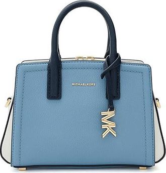 Michael Kors Laila Extra Small Crossbody Cross Body Womens Handbags Chambray : SM, Leather/Polyester