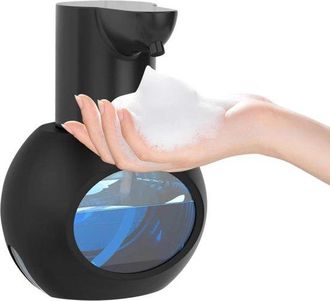 OEM Dispensador Autom&aacute;tico De Jab&oacute;n Espumoso De 420 Ml (15 Oz), 4 Niveles Ajustables, Dispensador El&eacute;ctrico Recargable Con Sensor, Color Negro