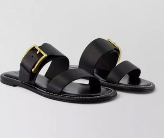 Ami leather buckle sandals