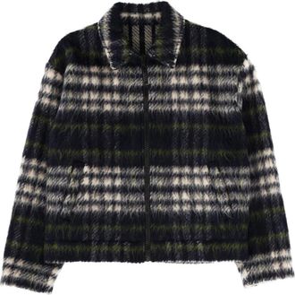 Msgm Black Shirt Collar Jacket
