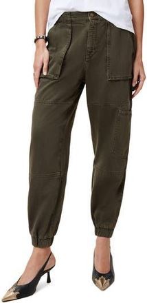 AllSaints Mila Denim Trousers in Khaki Green at Nordstrom Rack, Size 10 Us / 14 Uk
