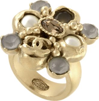 Chanel Gold Plating Band Ring (Pre-Owned)