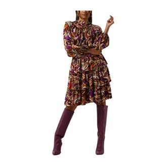 Amaya Amsterdam Piper Blouse in Multi Kleur - Dames - Korte kleedjes - Veelkleurig - XS - Kleedjes